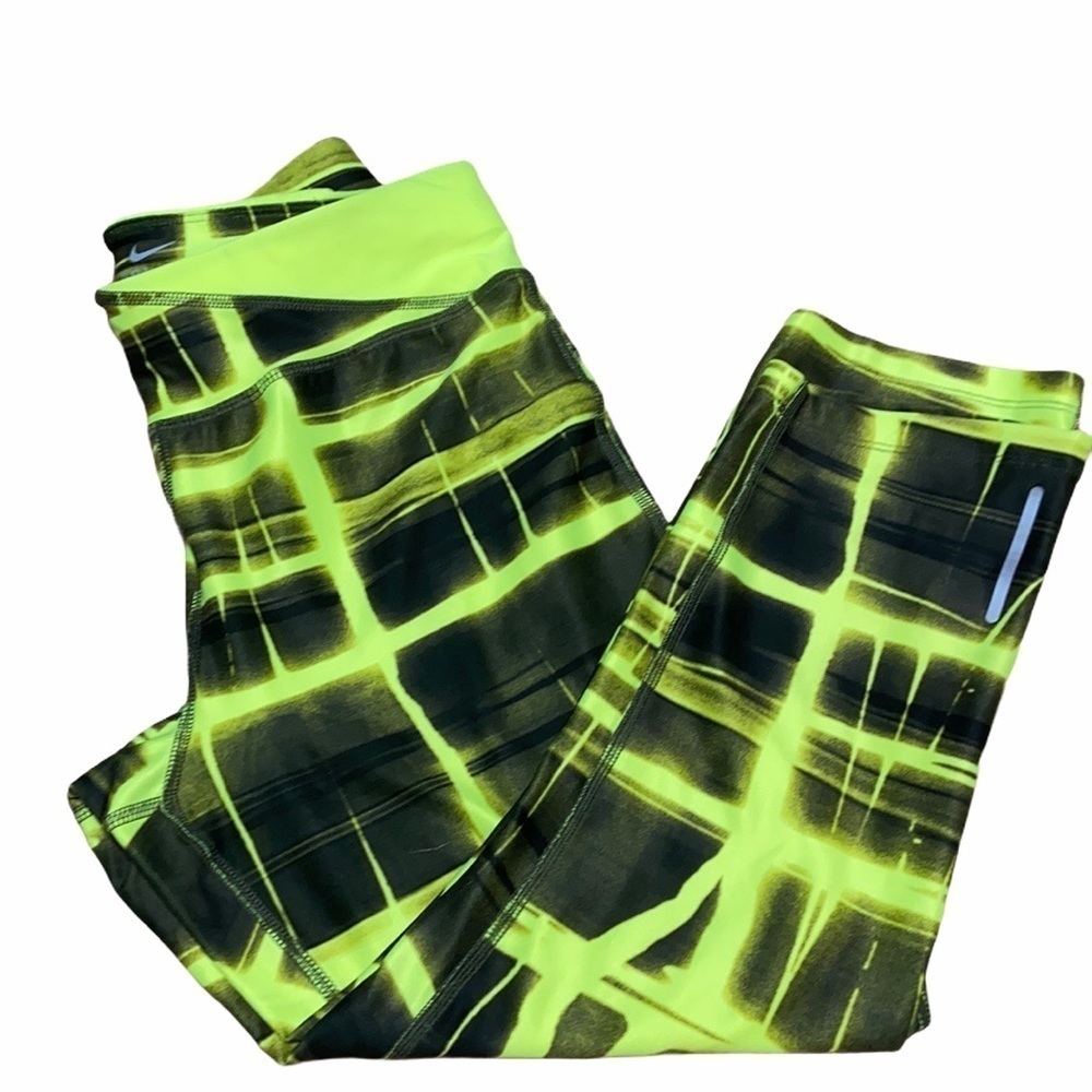 Nike Dri Fit drawstring waist running Capri